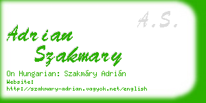 adrian szakmary business card