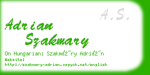 adrian szakmary business card